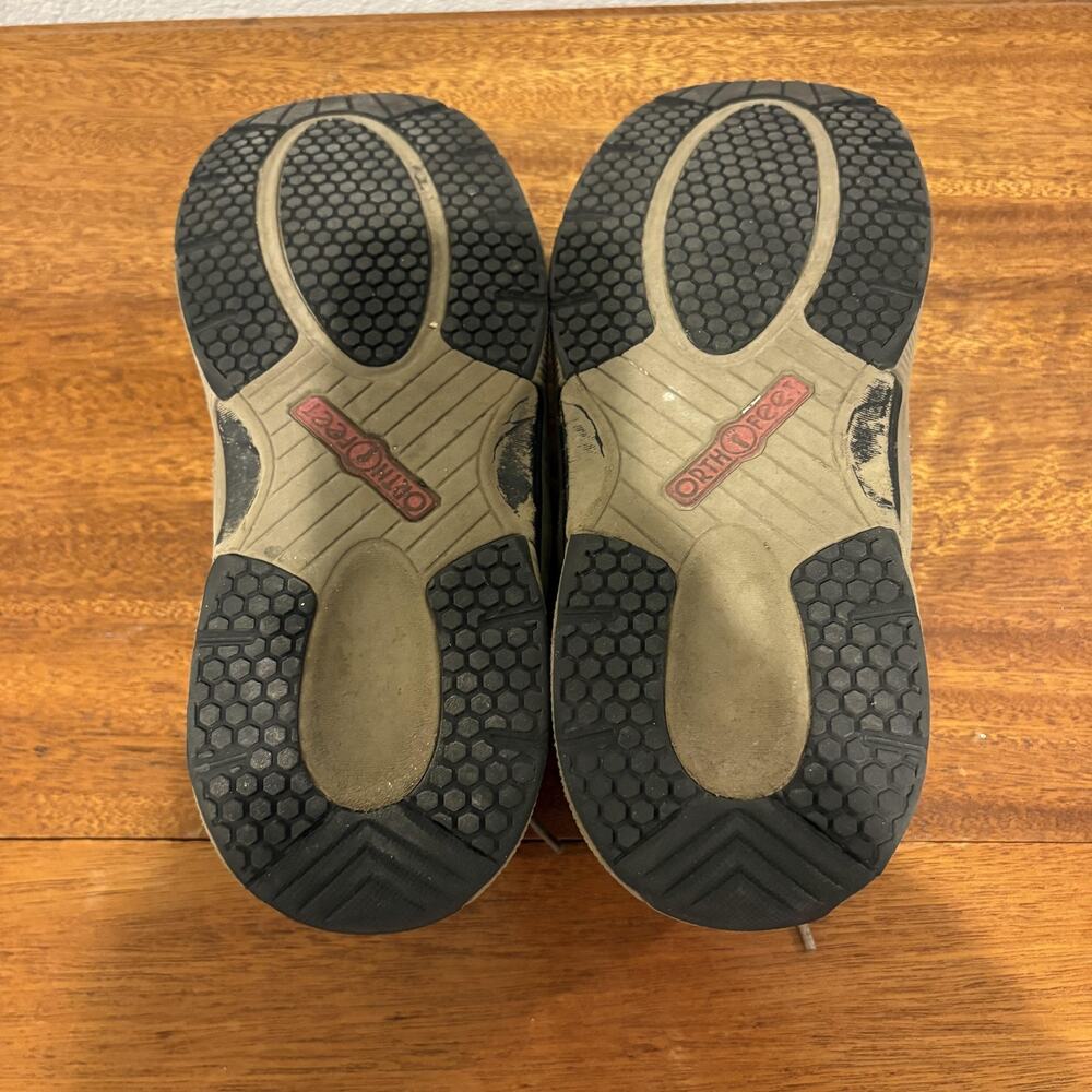 OrthoFeet 981 Tahoe Men 9 EE X-Wide Tan Brown Leather Orthopedic Walking Shoes‎ - Picture 7 of 11